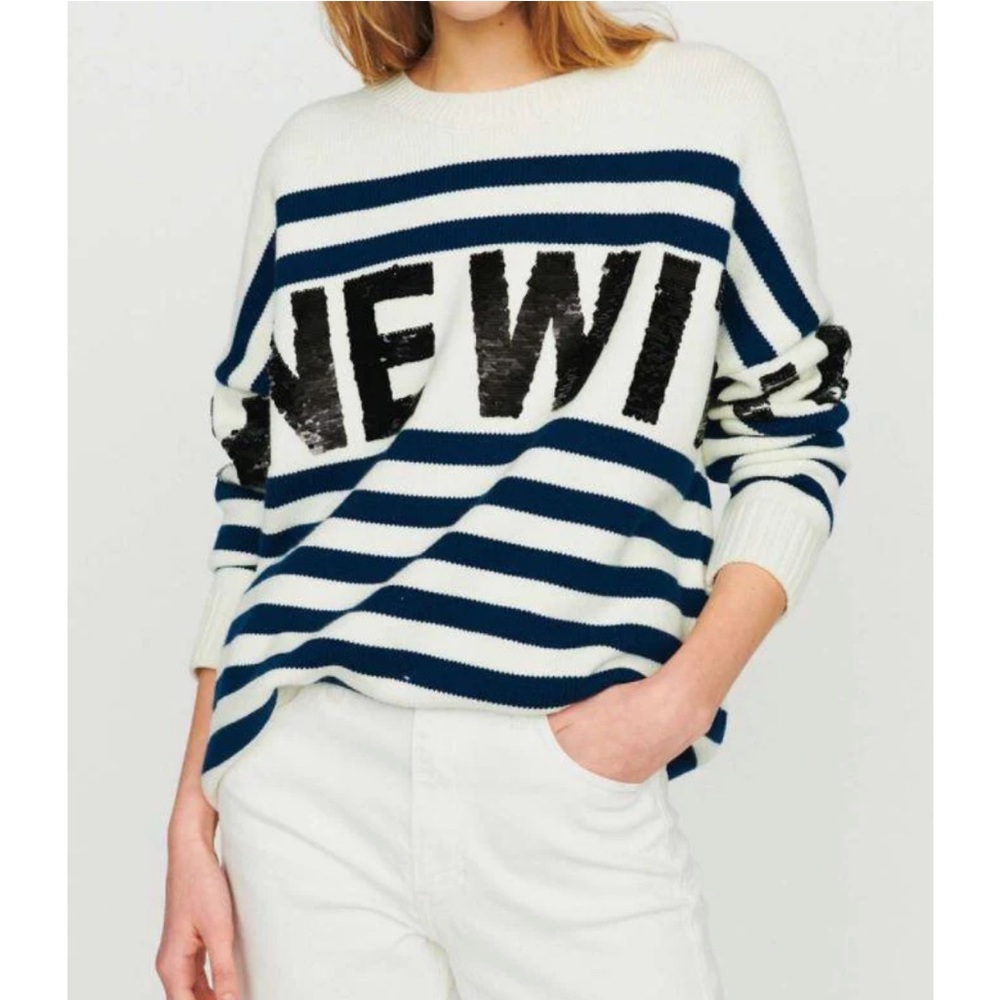 MAJE Mystica sailor striped sweater